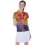 Colorful watercolors texture                                                   Women s Polo Tee