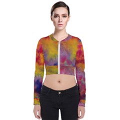 Long Sleeve Zip Up Bomber Jacket 
