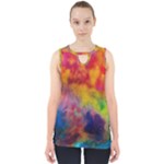 Colorful watercolors texture                                                    Cut Out Tank Top