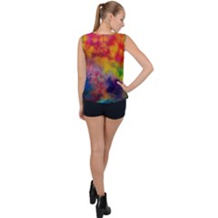 Bubble Hem Chiffon Tank Top 