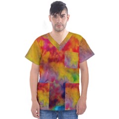 Men s V-Neck Scrub Top 