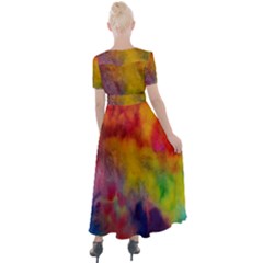 Button Up Short Sleeve Maxi Dress 