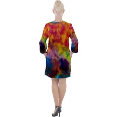 Open Neck Shift Dress 