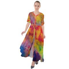 Waist Tie Boho Maxi Dress 