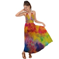 Backless Maxi Beach Dress 