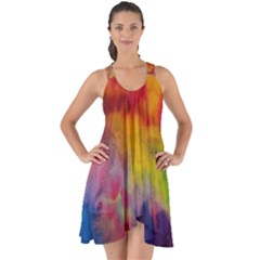 Show Some Back Chiffon Dress 