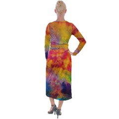 Velvet Maxi Wrap Dress 