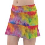 Colorful watercolors texture                                                    Tennis Skirt