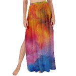 Colorful watercolors texture                                                  Maxi Chiffon Tie-Up Sarong
