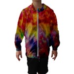 Colorful watercolors texture                                                    Hooded Wind Breaker (Kids)