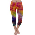 Colorful watercolors texture                                                    Capri Winter Leggings