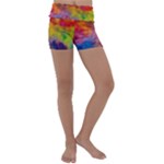 Colorful watercolors texture                                                    Kids  Lightweight Velour Yoga Shorts