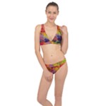Colorful watercolors texture                                                    Classic Banded Bikini Set