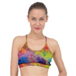 Colorful watercolors texture                                                  Basic Training Sports Bra