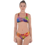 Colorful watercolors texture                                                     Criss Cross Bikini Set