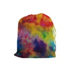 Colorful watercolors texture                                                    Drawstring Pouch