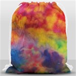 Colorful watercolors texture                                                    Large Drawstring Bag