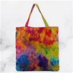 Colorful watercolors texture                                                    Grocery Tote Bag