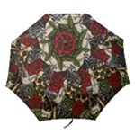 Seamless Vector Pattern Folding Umbrellas