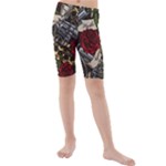 Seamless Vector Pattern Kids  Mid Length Swim Shorts