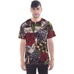 Seamless Vector Pattern Men s Sport Mesh Tee