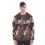 Seamless Vector Pattern Men s Hooded Windbreaker
