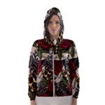 Seamless Vector Pattern Women s Hooded Windbreaker