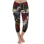 Seamless Vector Pattern Capri Winter Leggings 