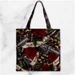 Seamless Vector Pattern Zipper Grocery Tote Bag