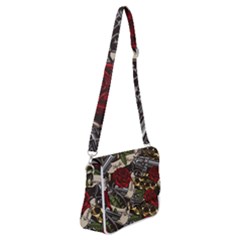 Shoulder Bag with Back Zipper 