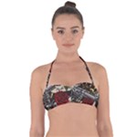 Seamless Vector Pattern Halter Bandeau Bikini Top