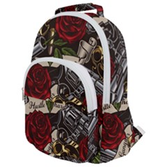 Rounded Multi Pocket Backpack 