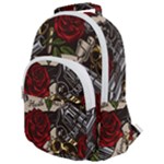Seamless Vector Pattern Rounded Multi Pocket Backpack