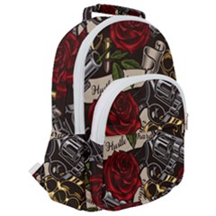Rounded Multi Pocket Backpack 