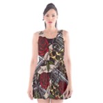 Seamless Vector Pattern Scoop Neck Skater Dress