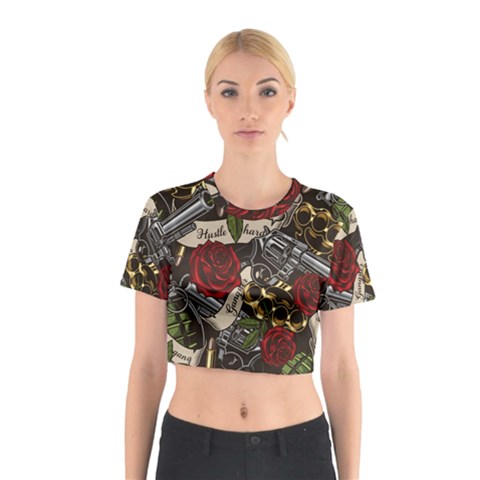 Seamless Vector Pattern Cotton Crop Top from ArtsNow.com