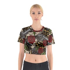 Seamless Vector Pattern Cotton Crop Top from ArtsNow.com