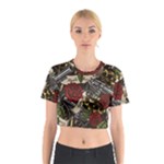 Seamless Vector Pattern Cotton Crop Top