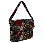 Seamless Vector Pattern Buckle Messenger Bag