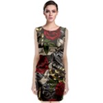 Seamless Vector Pattern Classic Sleeveless Midi Dress