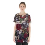 Seamless Vector Pattern Skirt Hem Sports Top
