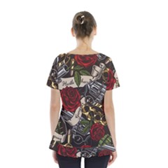 Skirt Hem Sports Top 