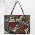 Seamless Vector Pattern Zipper Medium Tote Bag