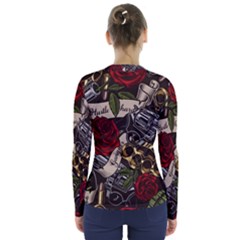 V-Neck Long Sleeve Top 