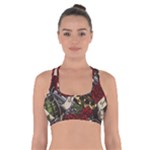 Seamless Vector Pattern Cross Back Sports Bra
