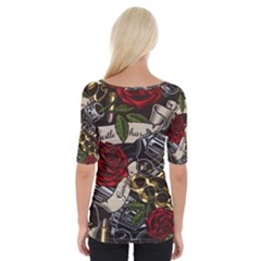 Wide Neckline T-Shirt 