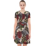 Seamless Vector Pattern Adorable in Chiffon Dress