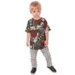 Seamless Vector Pattern Kids  Raglan Tee