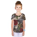 Seamless Vector Pattern Kids  One Piece Tee
