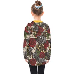 Kids  Double Breasted Button Coat 